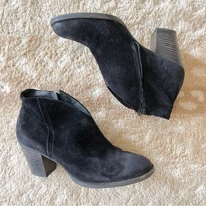 Paul Green Black Delgado Piombo Oiled Suede Ankle Booties Black Size 6